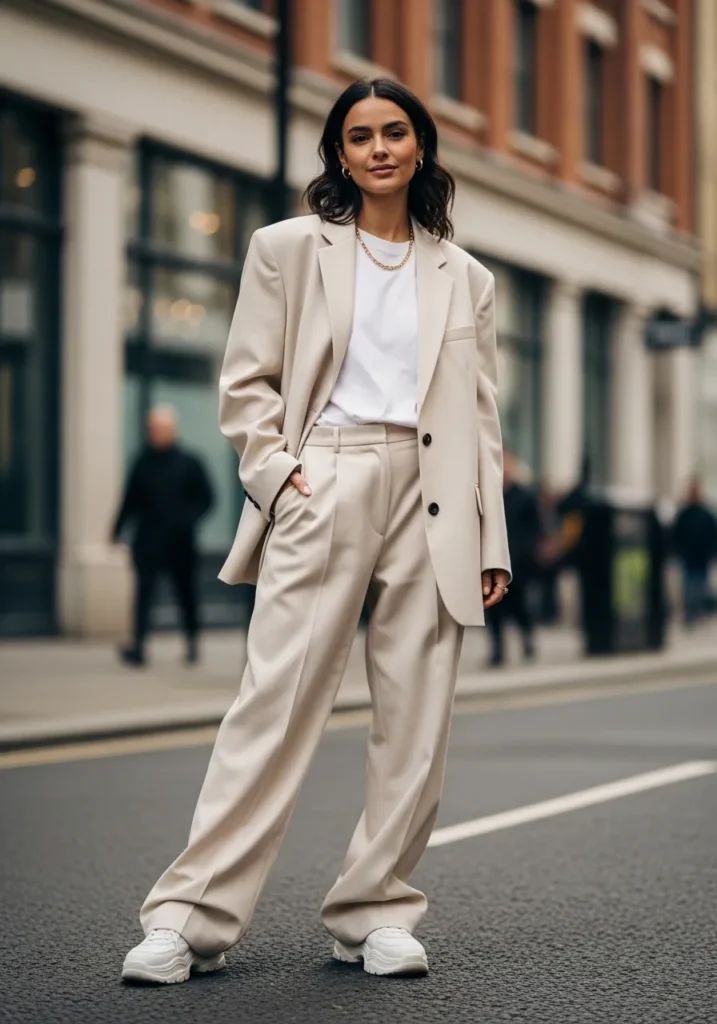 Effortless Beige Suit for a Modern Casual Vibe — Pinterest Girl Outfits 2027
