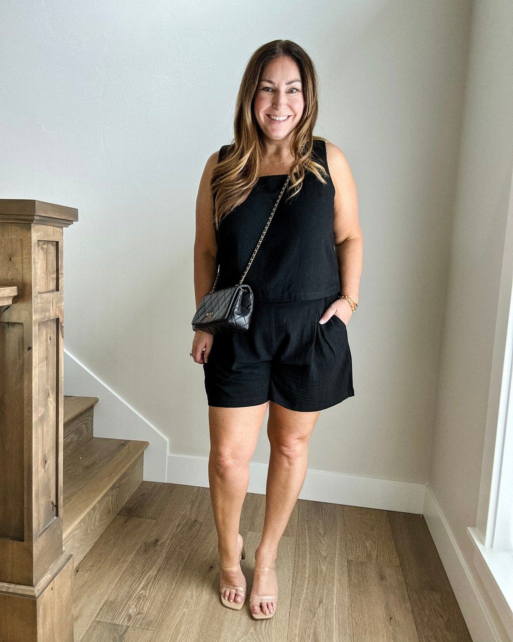Monochromatic Black Linen Set Monochromatic Black Linen Set — Summer Everyday Outfits 2027