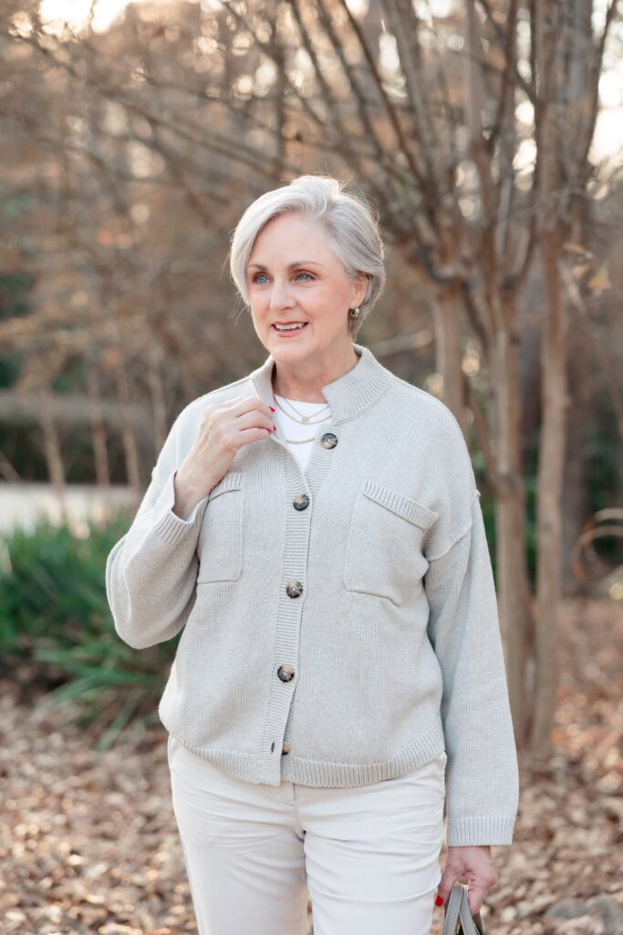 Textured Knitwear and Cream Trousers for Relaxed Comfort — Outfits 2027 for Women Over 60