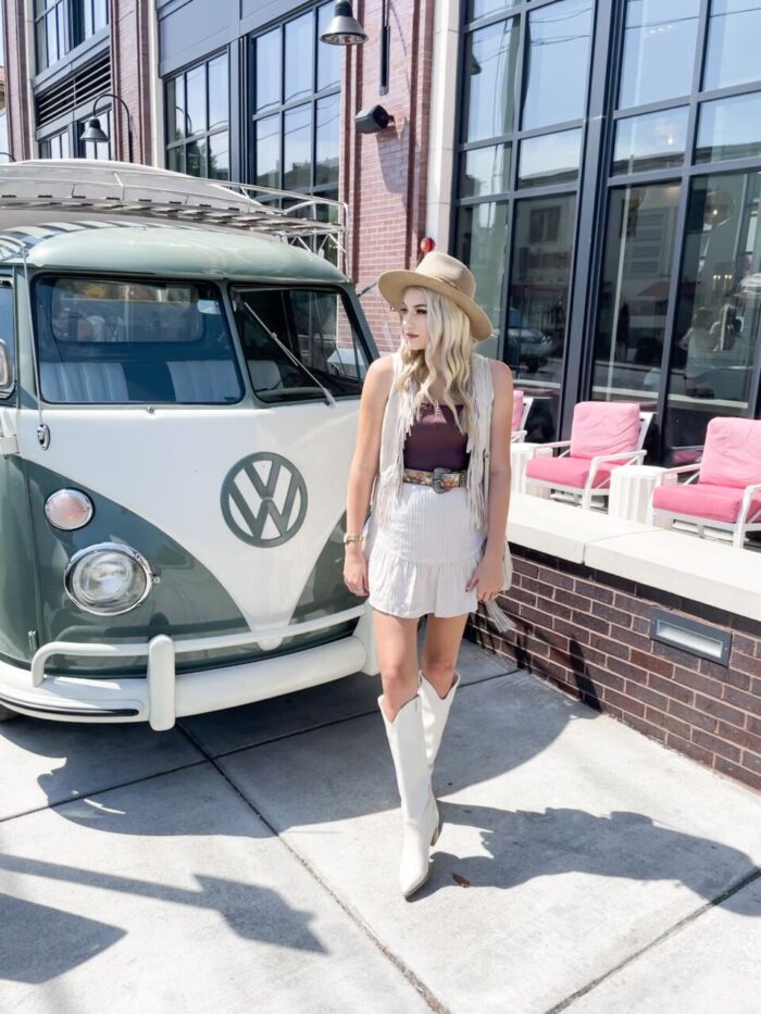 Fringe Vest and A-Line Skirt for a Boho-Western Look Fringe Vest and A-Line Skirt for a Boho-Western Look — Nashville Outfits 2027
