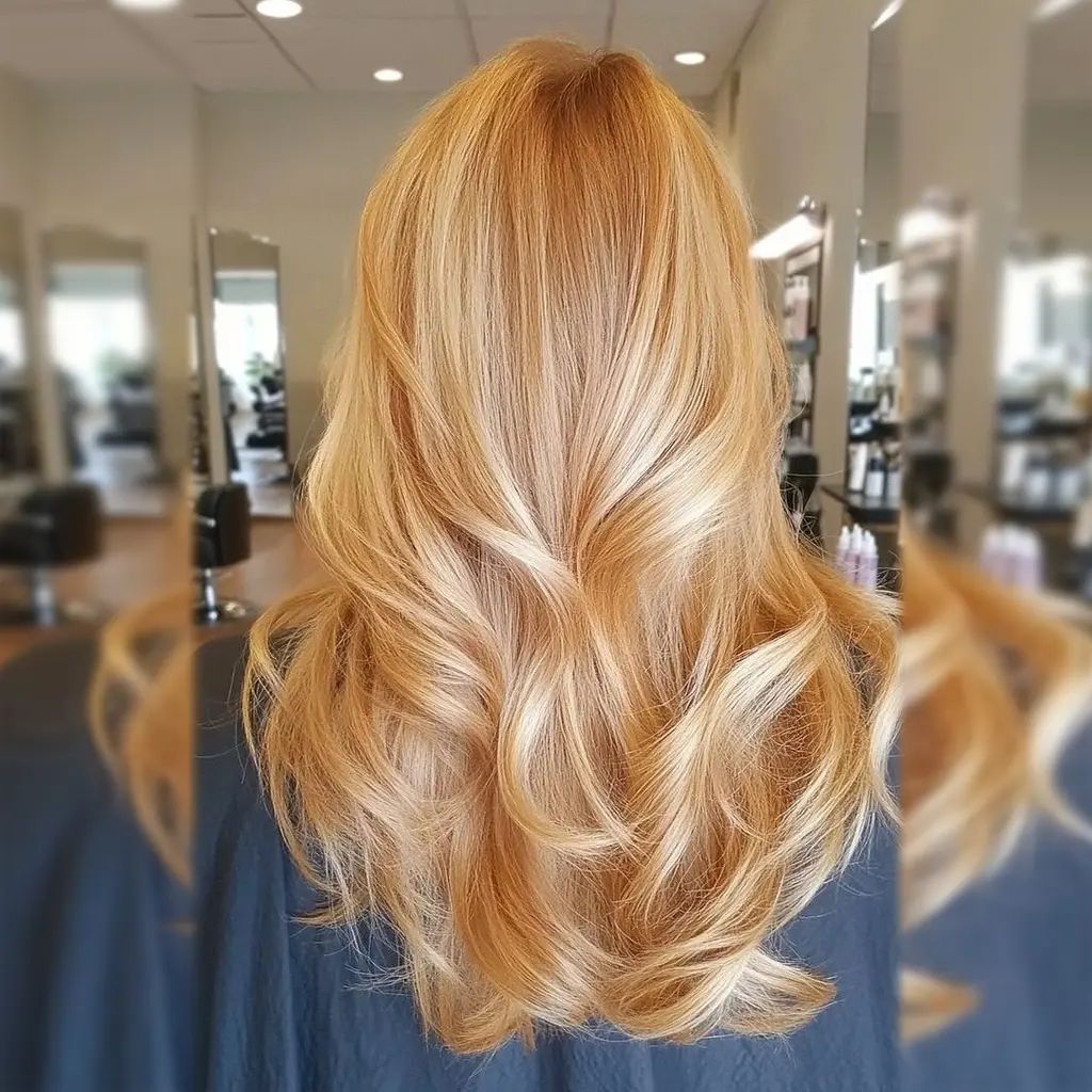 Collarbone Visual Idea — Caramel Blonde Hair 2027