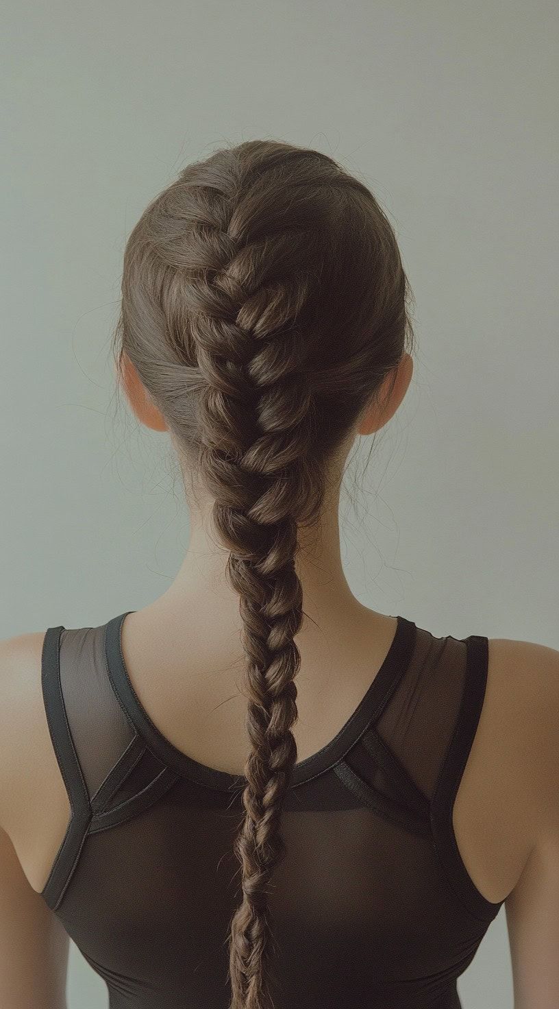 Intricate Fishtail Braid For Sports — Basketball Hairstyles Girls 2027