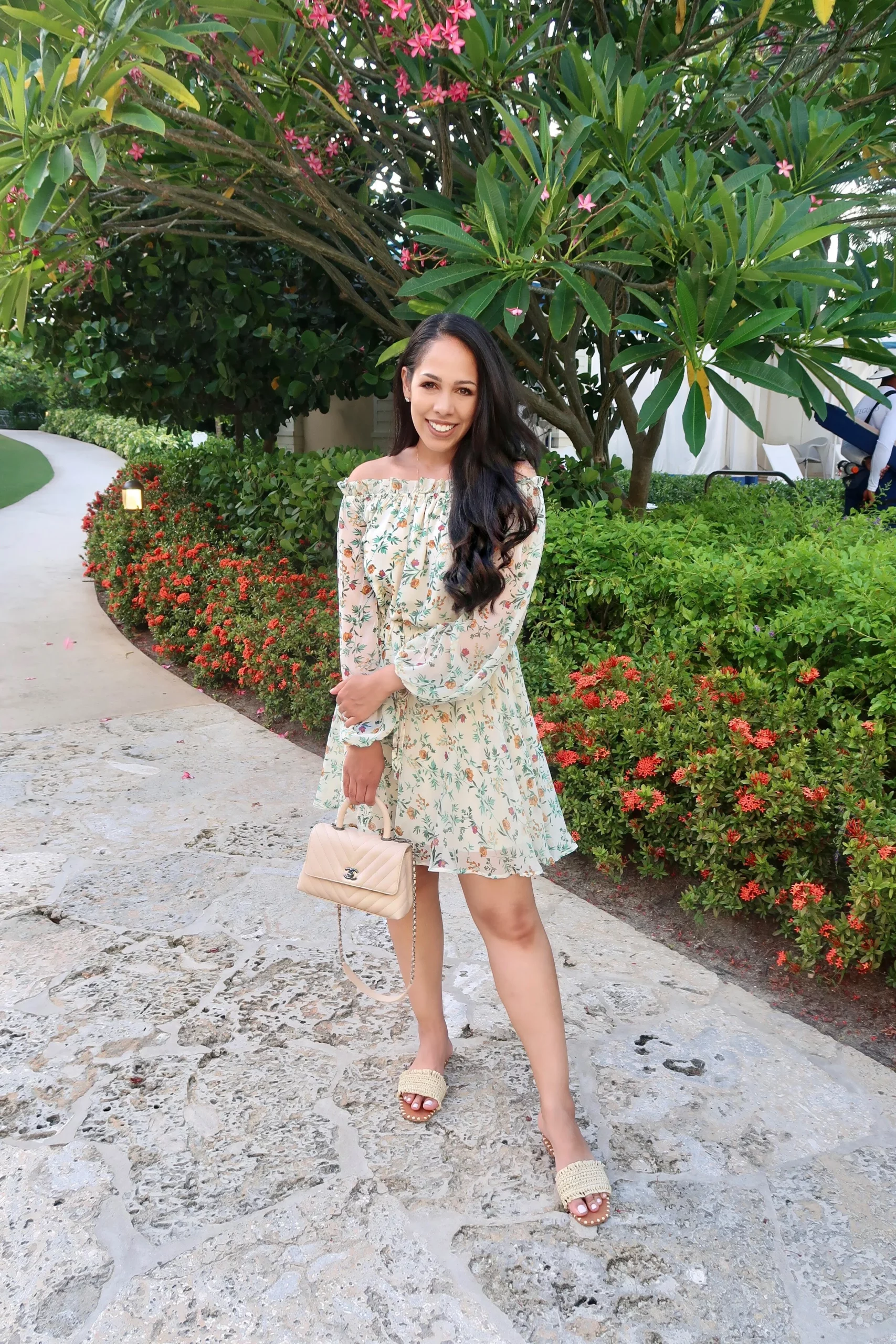 Off-The-Shoulder Dress Outfit Idea Off-The-Shoulder Dress Outfit Idea — Resort Wear Outfits 2027