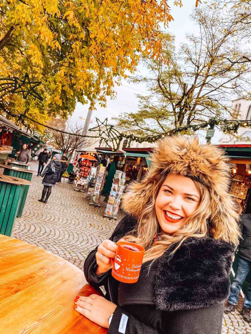 Luxurious Fur-Trimmed Coat for a Chic Market Evening — Christmas Market Outfits 2026