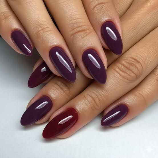 Deep Plum And A Contrasting Deep Red Visual Idea Deep Plum And A Contrasting Deep Red Visual Idea — Plum Nails 2027