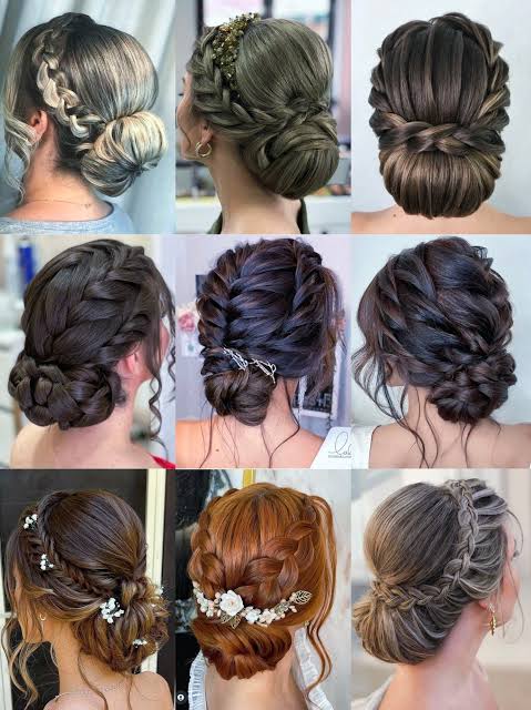Classic Braided Updo With Low Bun — Wedding Updos 2027