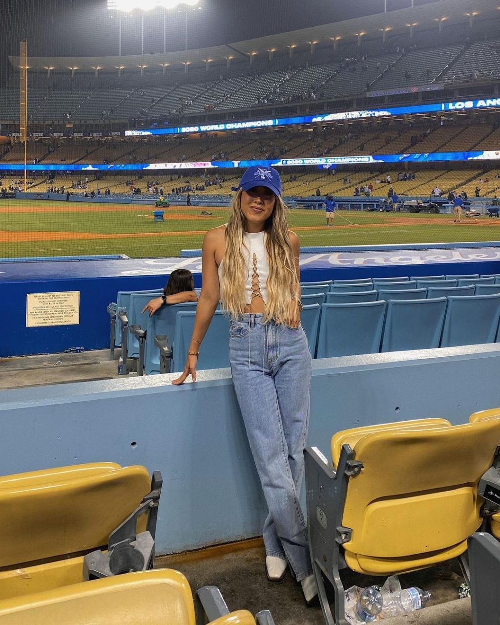 Lace-Up Crop Top with Wide-Leg Jeans Lace-Up Crop Top with Wide-Leg Jeans — Softball Outfits for Women 2027