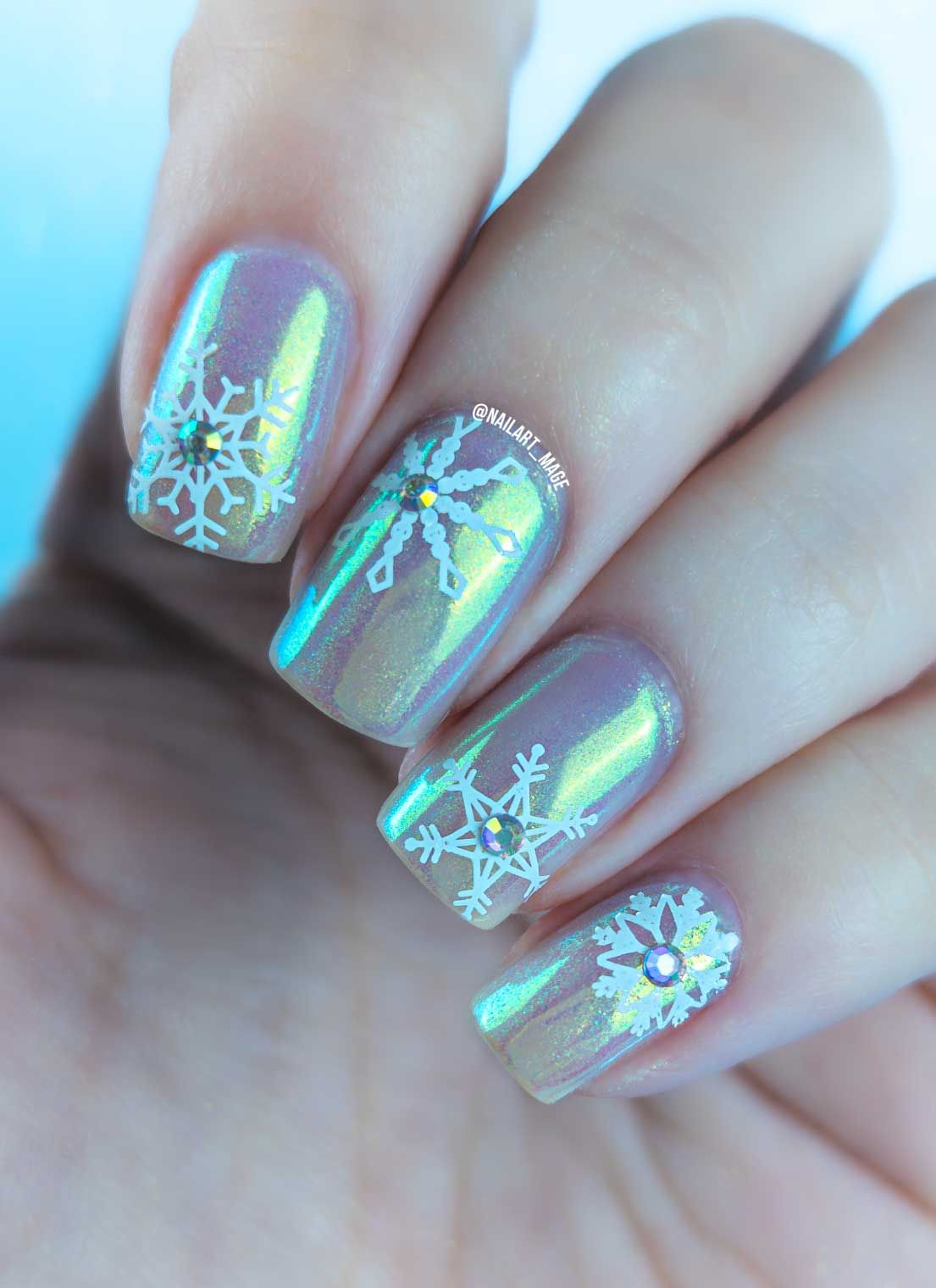 Iridescent Shimmer Visual Idea Iridescent Shimmer Visual Idea — Winter Wonderland Nails 2027