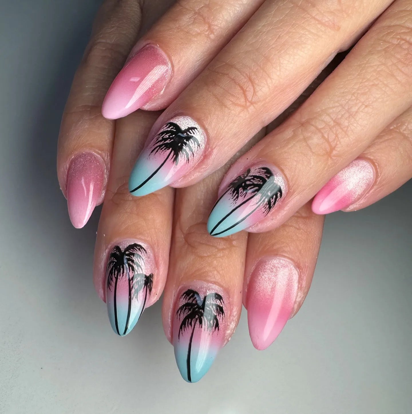 Glossy With Glitter Visual Idea Glossy With Glitter Visual Idea — Summer Ombre Nails 2027