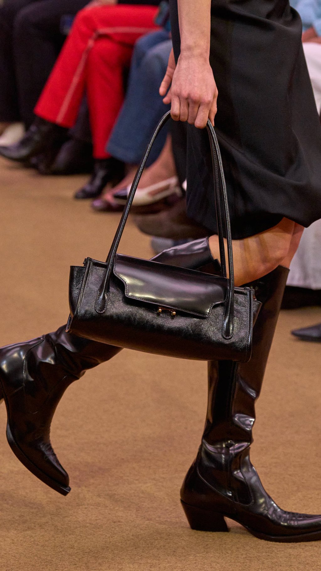 Sleek Black Boots and Dress for a Sharp Evening Look Sleek Black Boots and Dress for a Sharp Evening Look — Cowboy Boots Outfits 2027