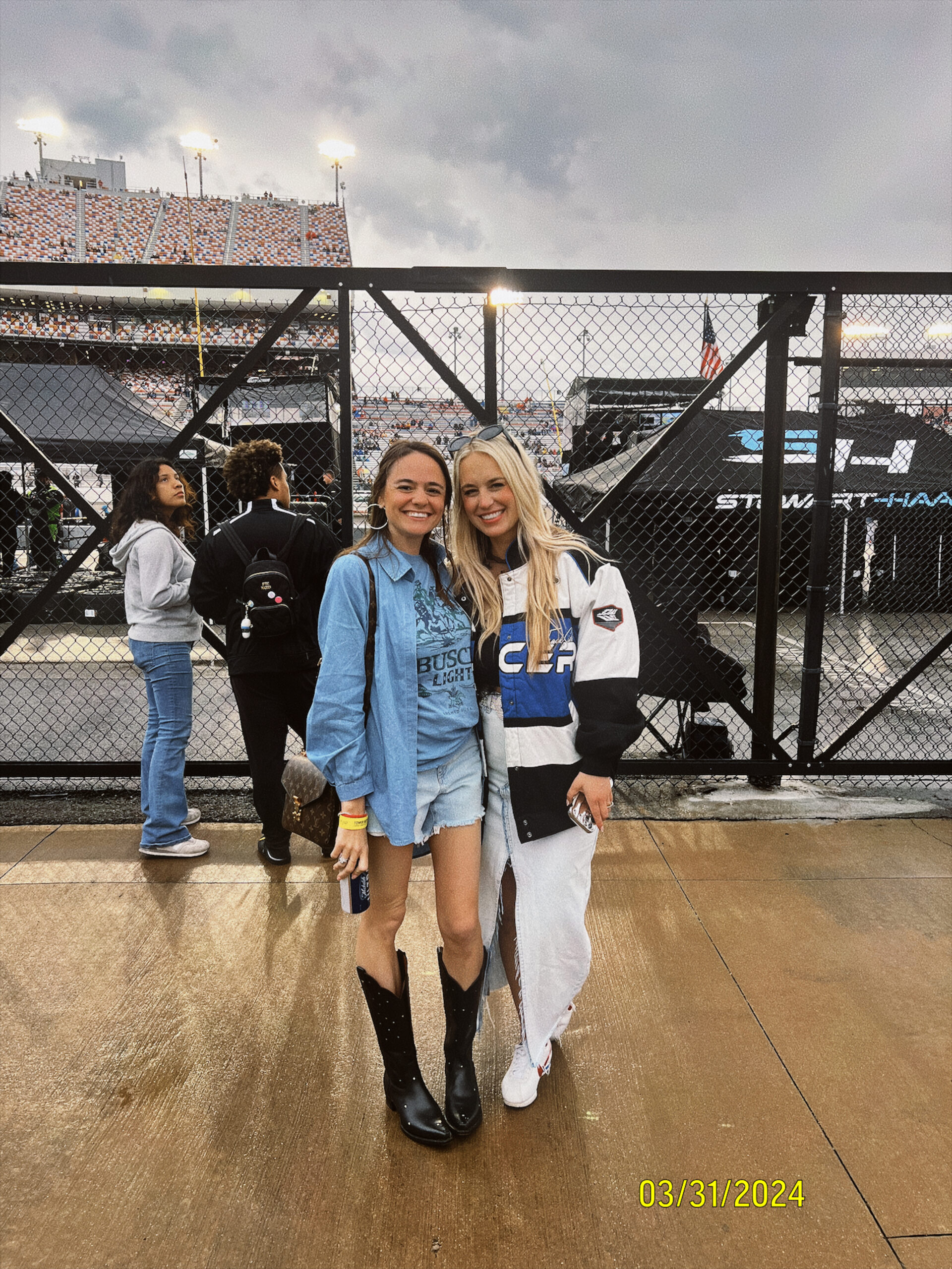 Racing Jacket with White Skirt and Sneakers — NASCAR Outfits 2027