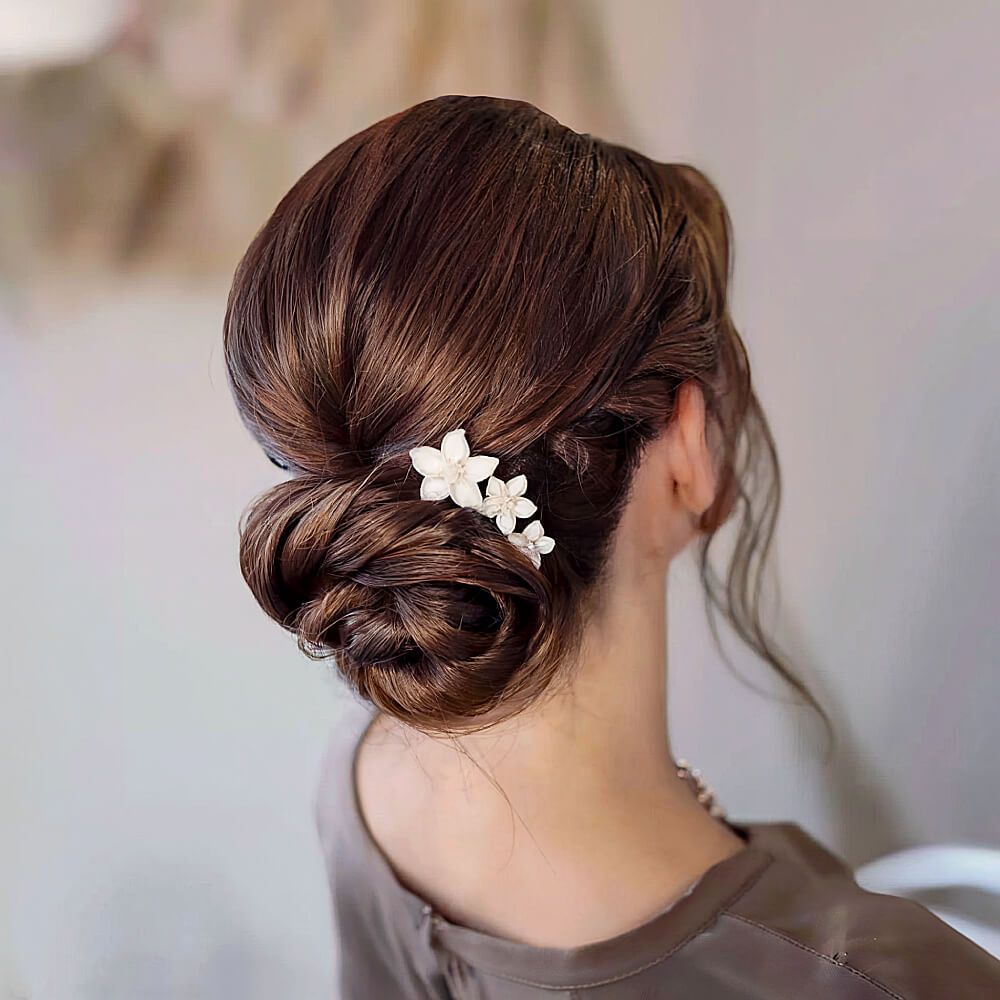 Bun Visual Idea — Graduation Hairstyles 2027 for Medium Hair