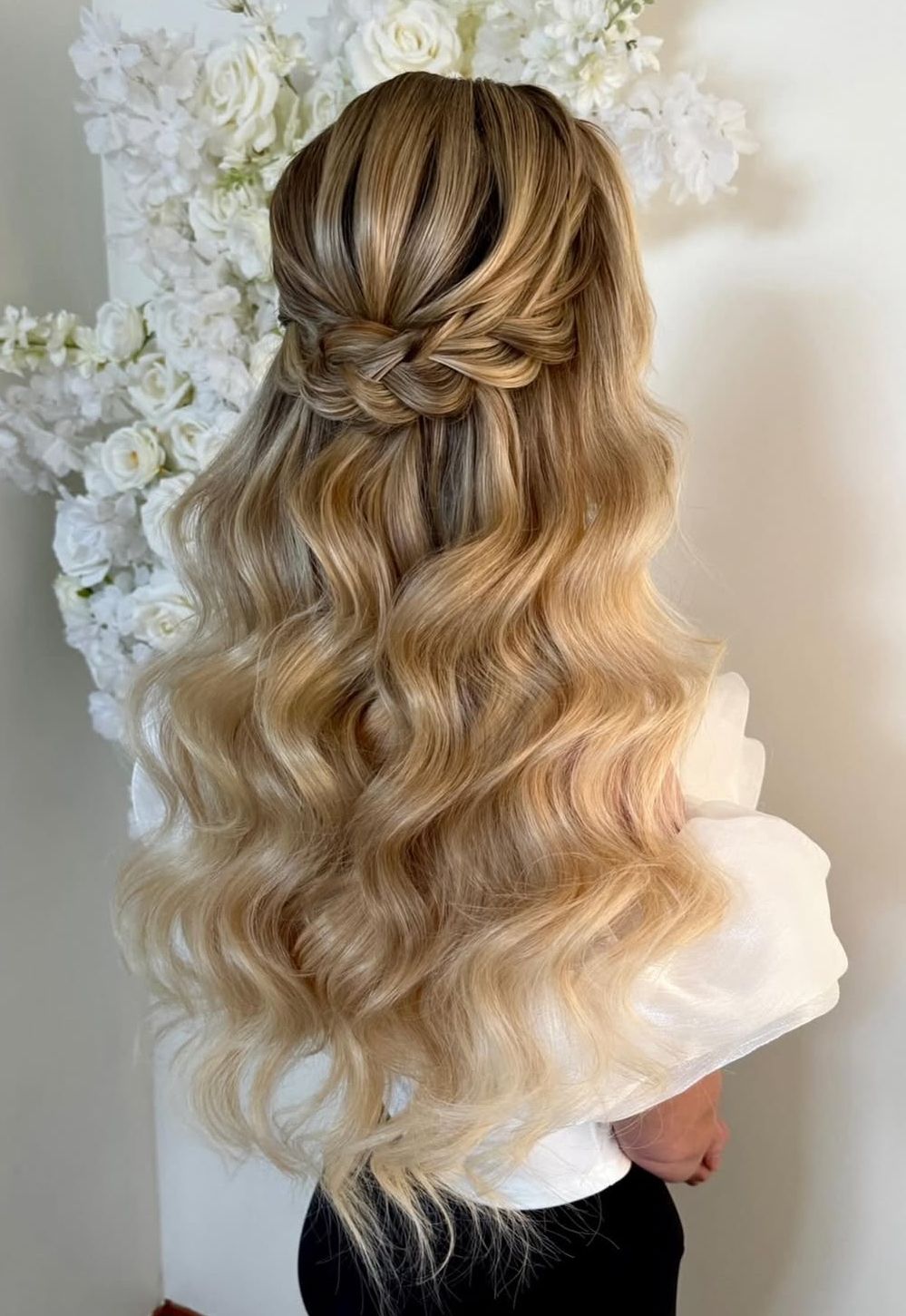 Half-Up Braided Detail Half-Up Braided Detail — Church Wedding Hairstyles 2027