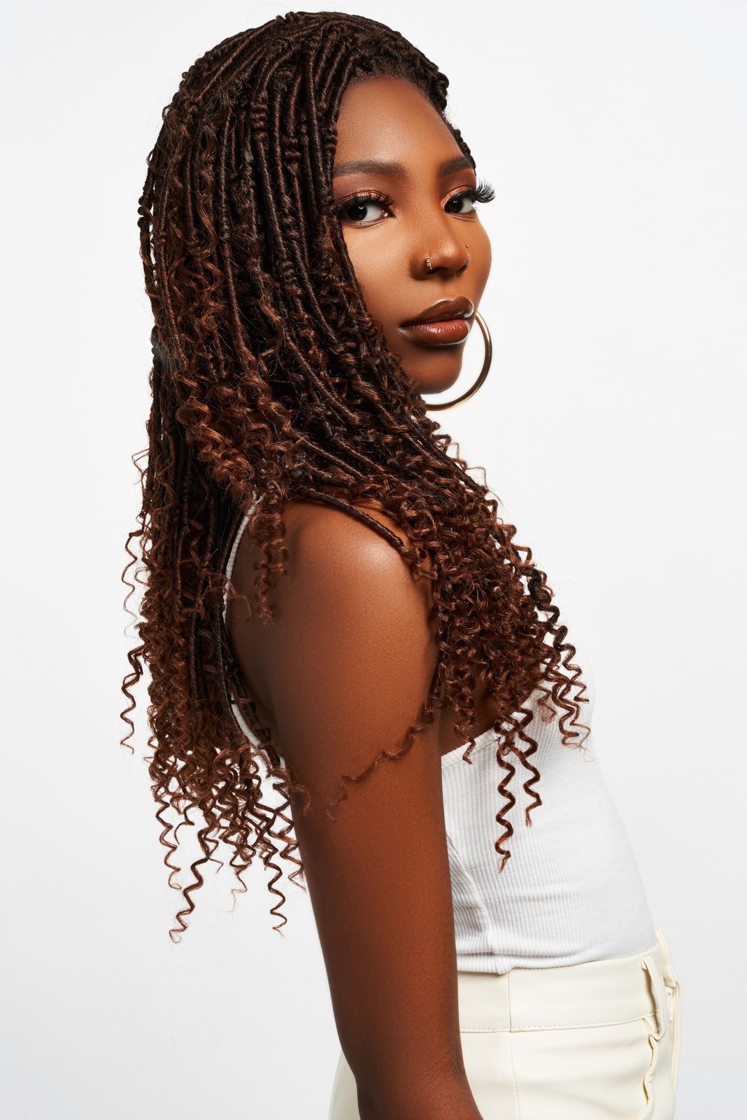 Dark Brown Auburn Locs With Defined Texture Dark Brown Auburn Locs With Defined Texture — Distressed Locs 2027