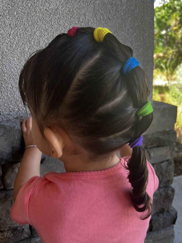 Playful Multi-Pony to Low Ponytail Playful Multi-Pony to Low Ponytail — Ponytail Hairstyles 2027 for Little Girls