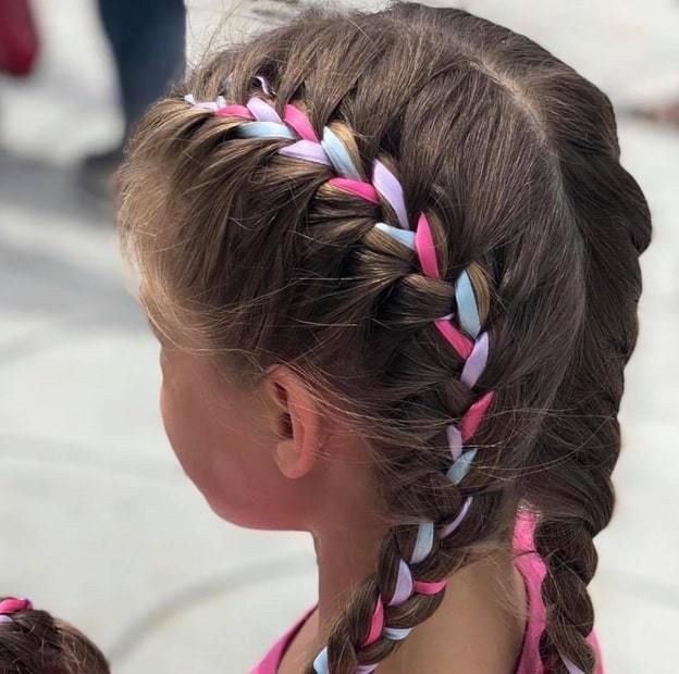 Brown Visual Idea — Ribbons Little Girl Hairstyles 2027