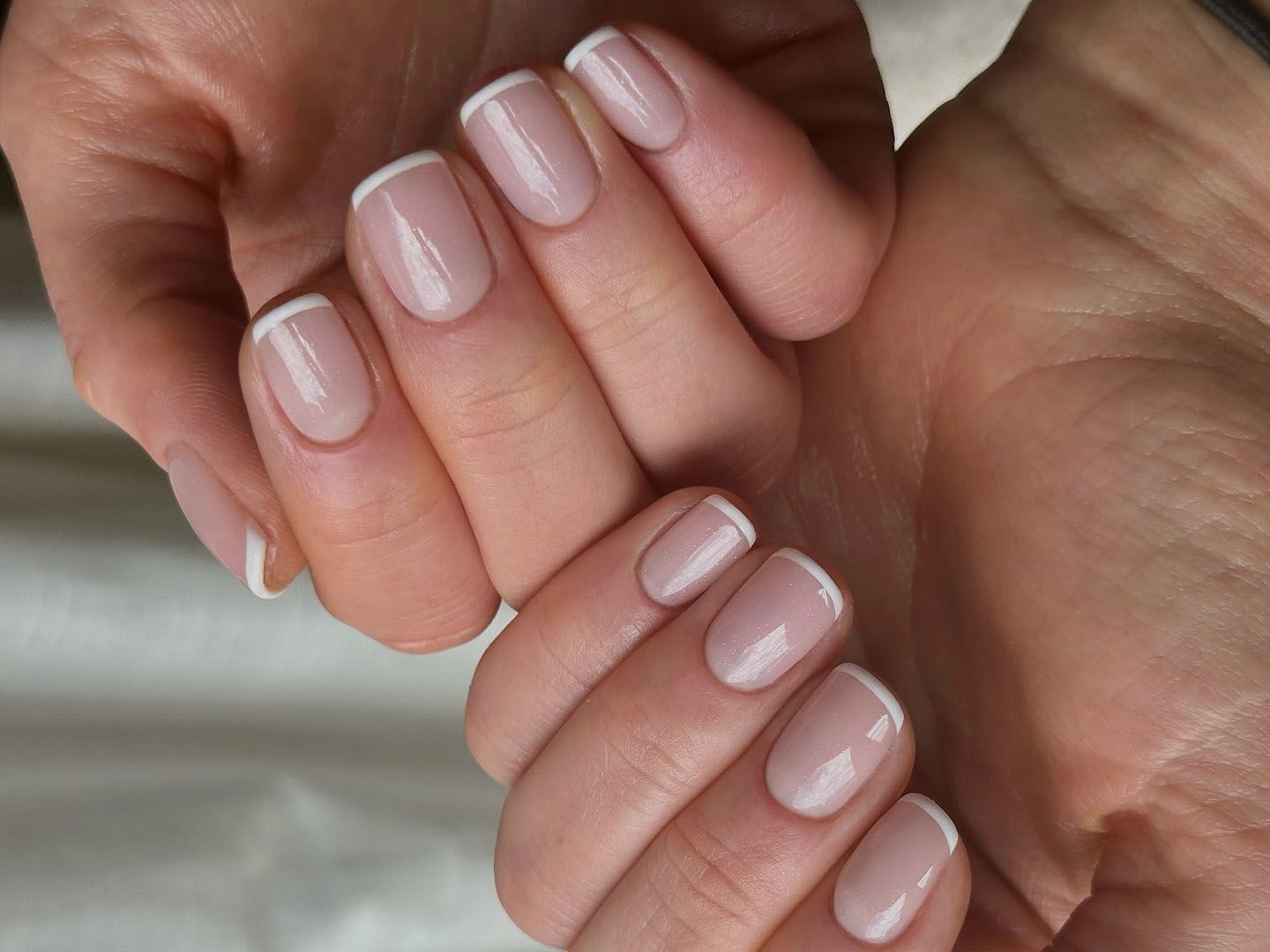 Thin White French Tips Visual Idea Thin White French Tips Visual Idea — Micro French Nails 2027
