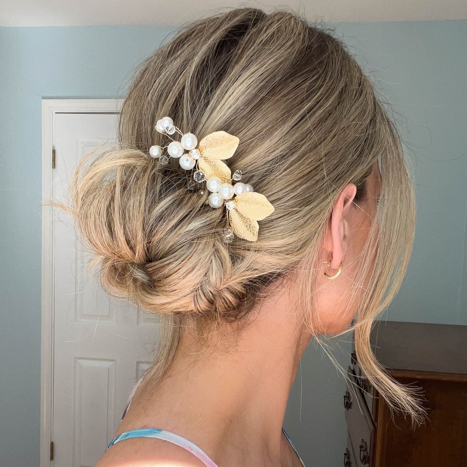Fine Blonde Braided Bun Accessory Fine Blonde Braided Bun Accessory — Braided Bun 2027