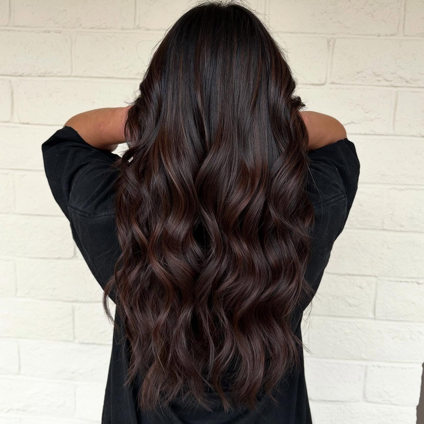 Layers Visual Idea — Balayage on Dark Brown Hair 2027