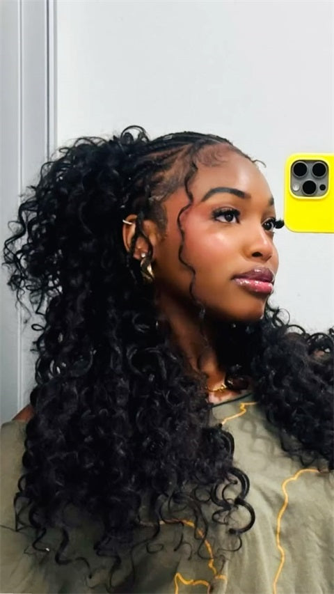 High Ponytail with Braids and Curls High Ponytail with Braids and Curls — Hairstyles 2027 for Black Women