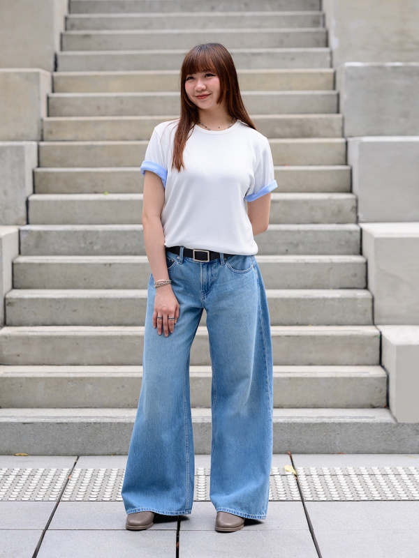 Laid-Back Look: Low-Rise Baggy Jeans with Trimmed Tee Laid-Back Look: Low-Rise Baggy Jeans with Trimmed Tee — Low Rise Jeans 2027