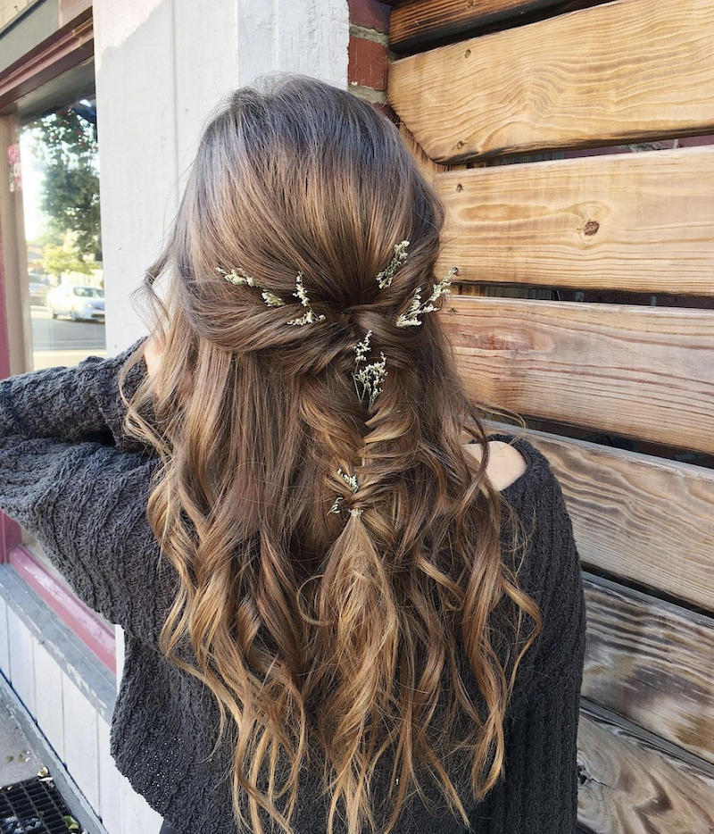 Medium Brown Braids and Pins Medium Brown Braids and Pins — Half Up Half Down Hairstyles 2027