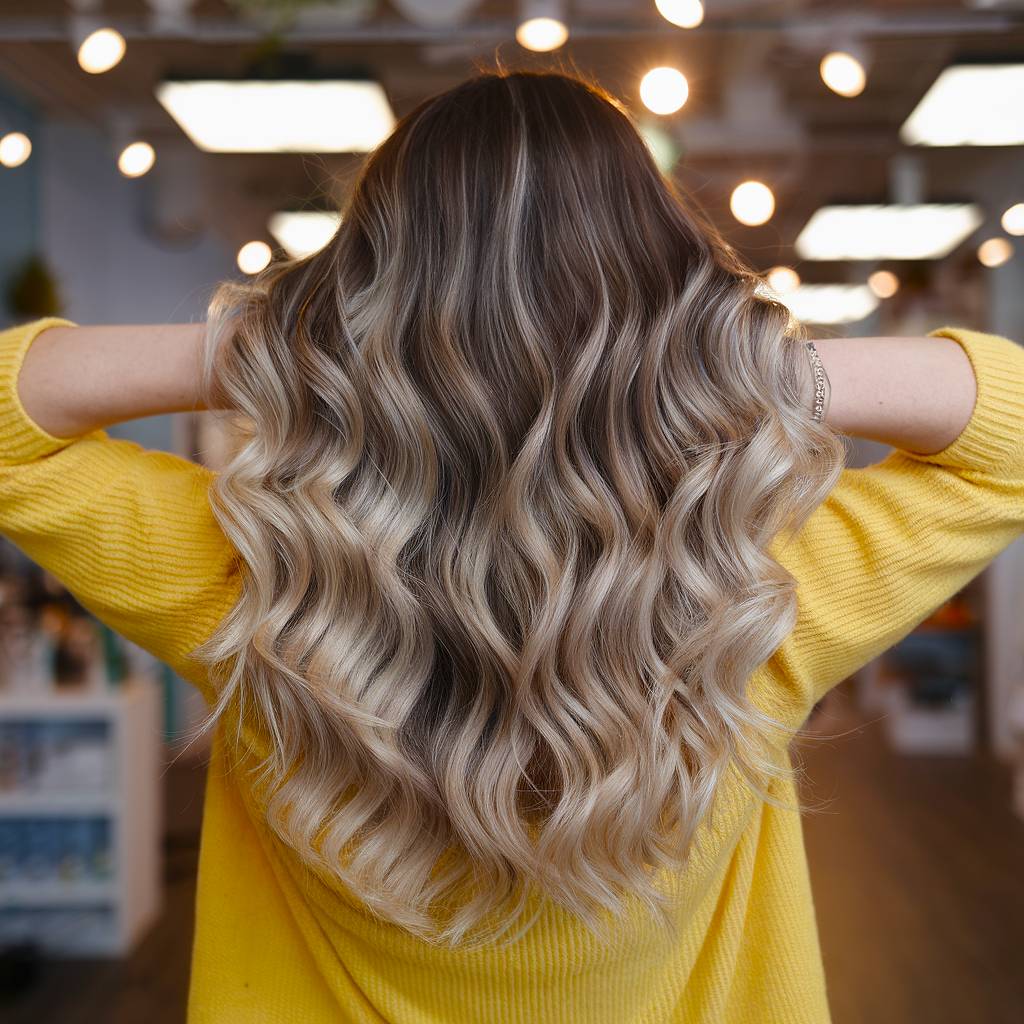 Dark Blonde With High-Contrast Platinum Balayage — Spring Balayage 2027