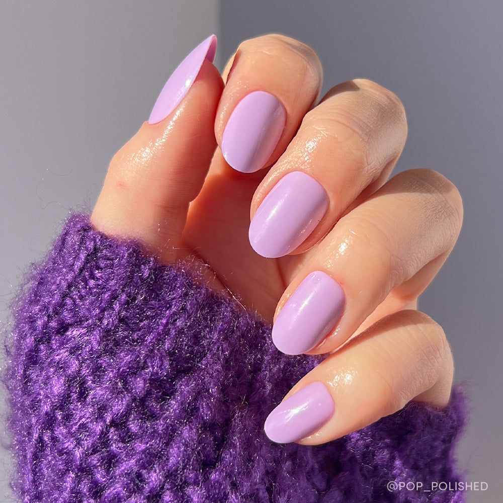 Glossy Lilac Pastel Oval Nails Glossy Lilac Pastel Oval Nails — Pastel Purple Nails 2027