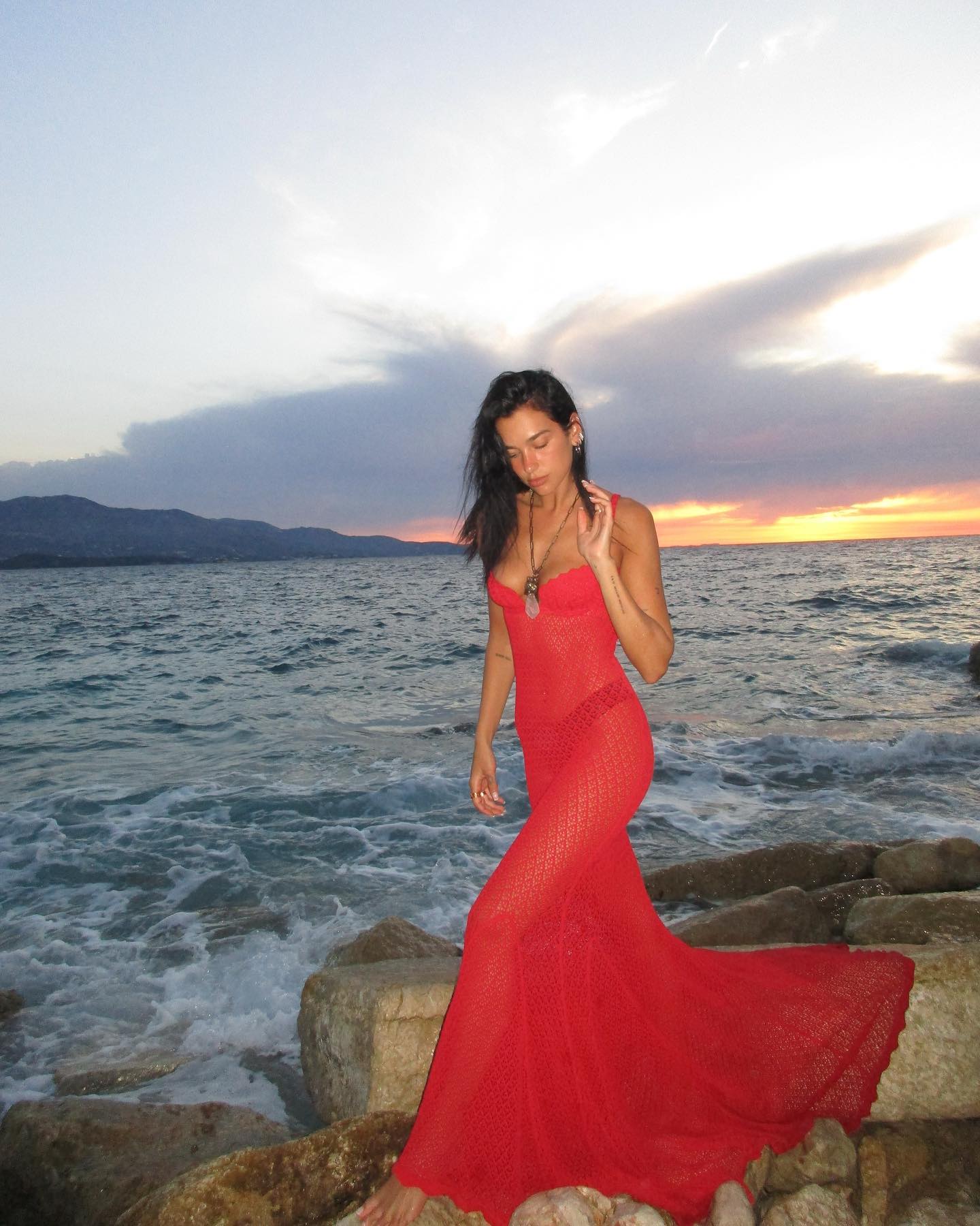 Red Crochet Maxi Dress for Beach Evenings — Tomato Girl Outfits 2027