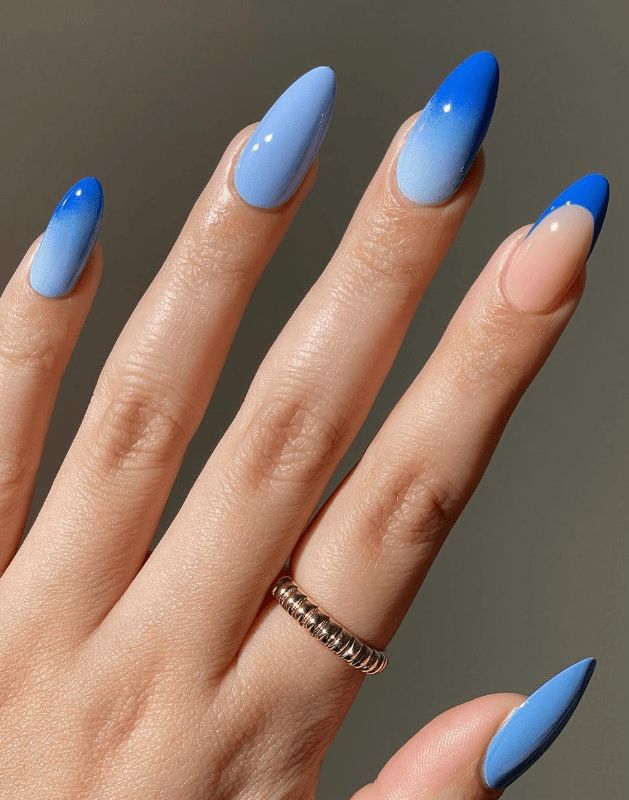 Glossy Visual Idea — Winter Ombre Nails 2027