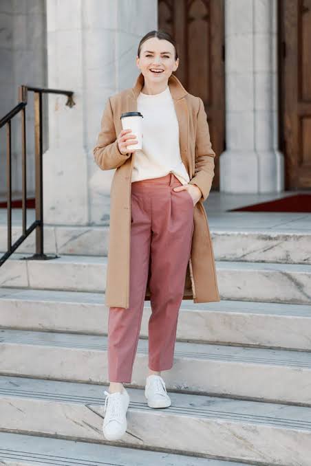 Unexpected Pop: Camel Coat with Pink Trousers — Camel Coat Outfits 2027