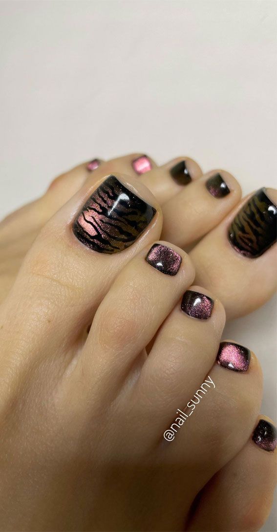 French Tip On All Nails Visual Idea — Winter Pedicure Colors 2027