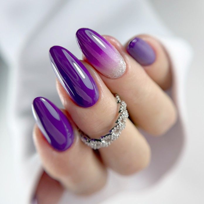 Vibrant Purple to Pinkish-Purple Glitter Ombre Vibrant Purple to Pinkish-Purple Glitter Ombre — Lavender Ombre Nails 2027