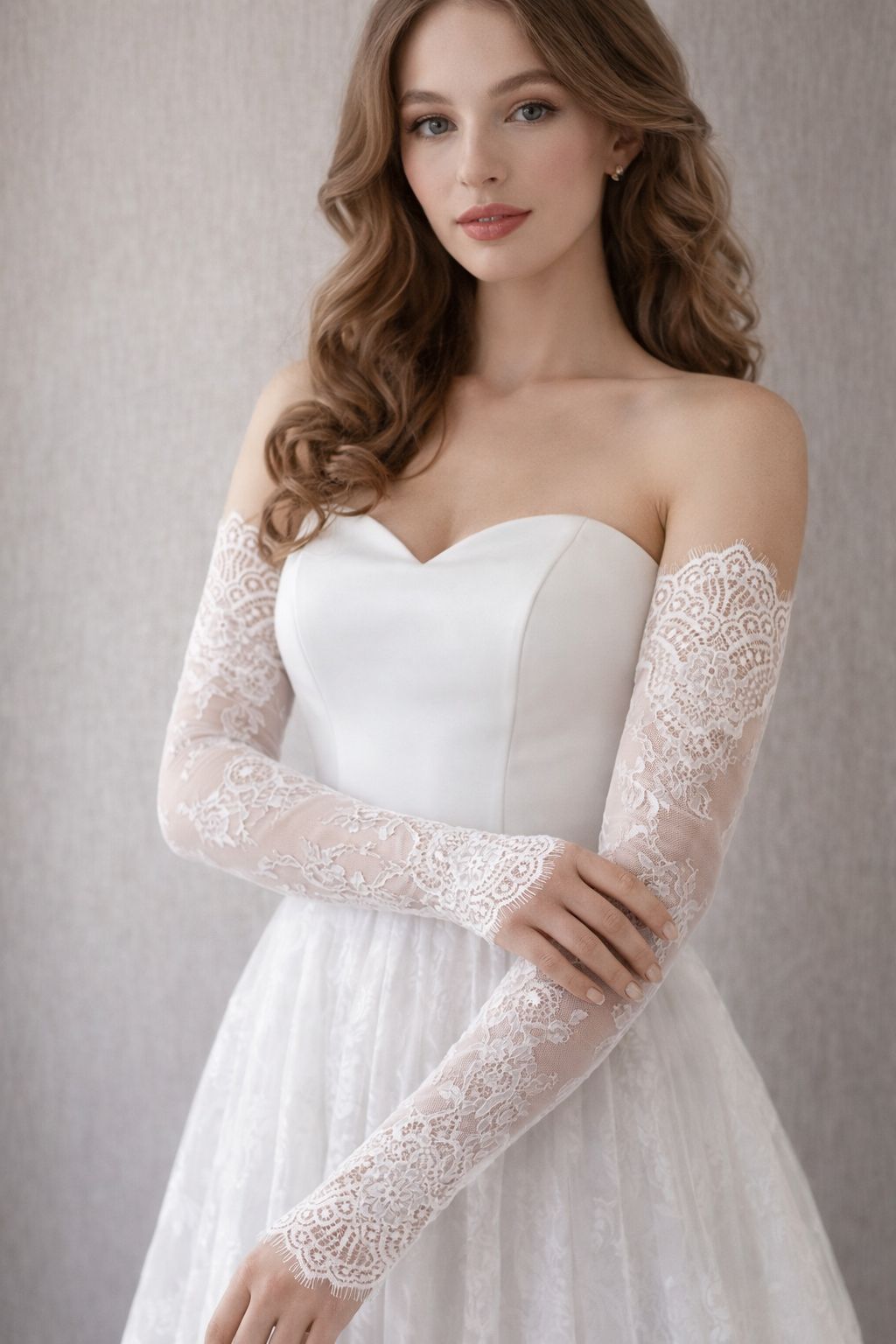 Three-Quarter Outfit Idea — Wedding Gloves Outfits 2027