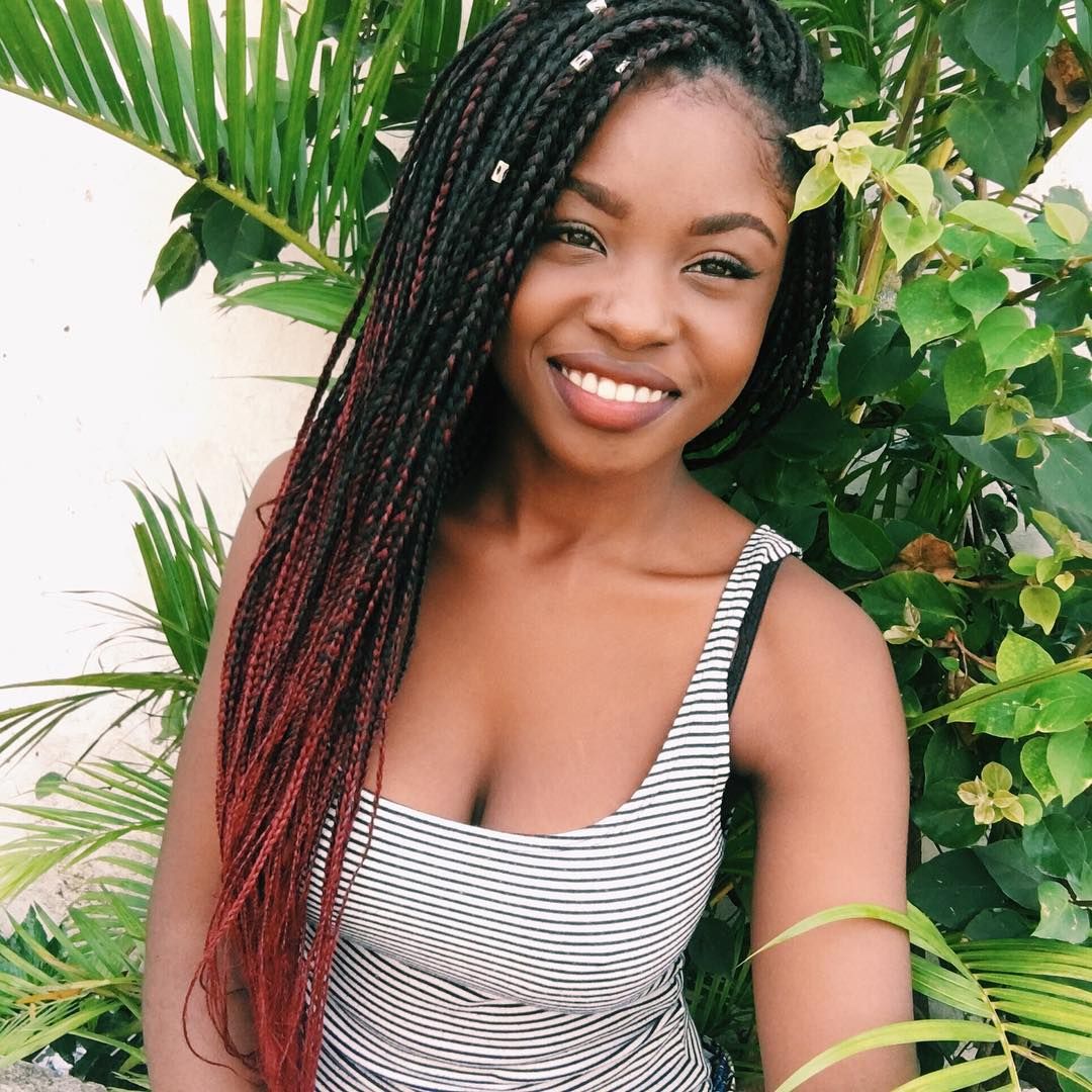 No Bangs Visual Idea — Ombre Knotless Braids 2027