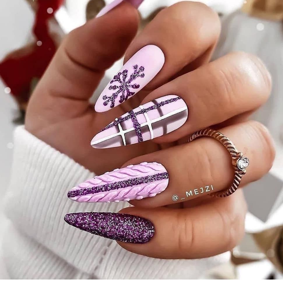 Clean Cuticle Work Even Application Visual Idea — Winter Purple Nails 2027
