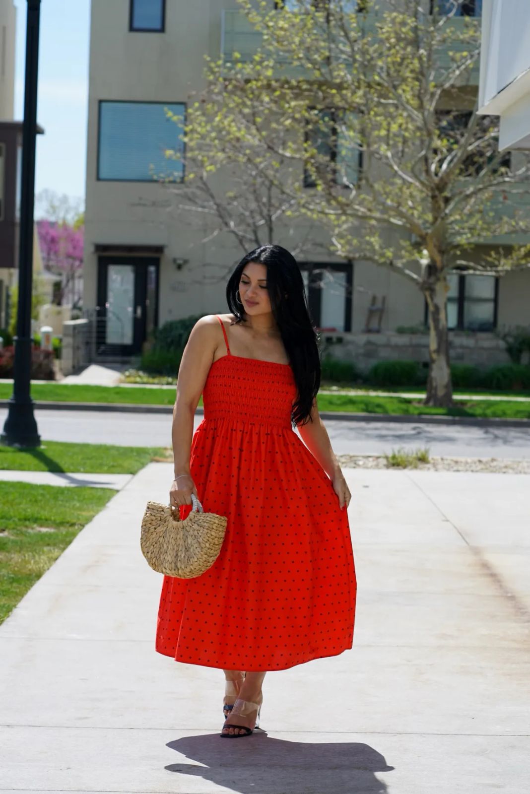 Jersey Knit Outfit Idea — Midi Picnic Dress 2027