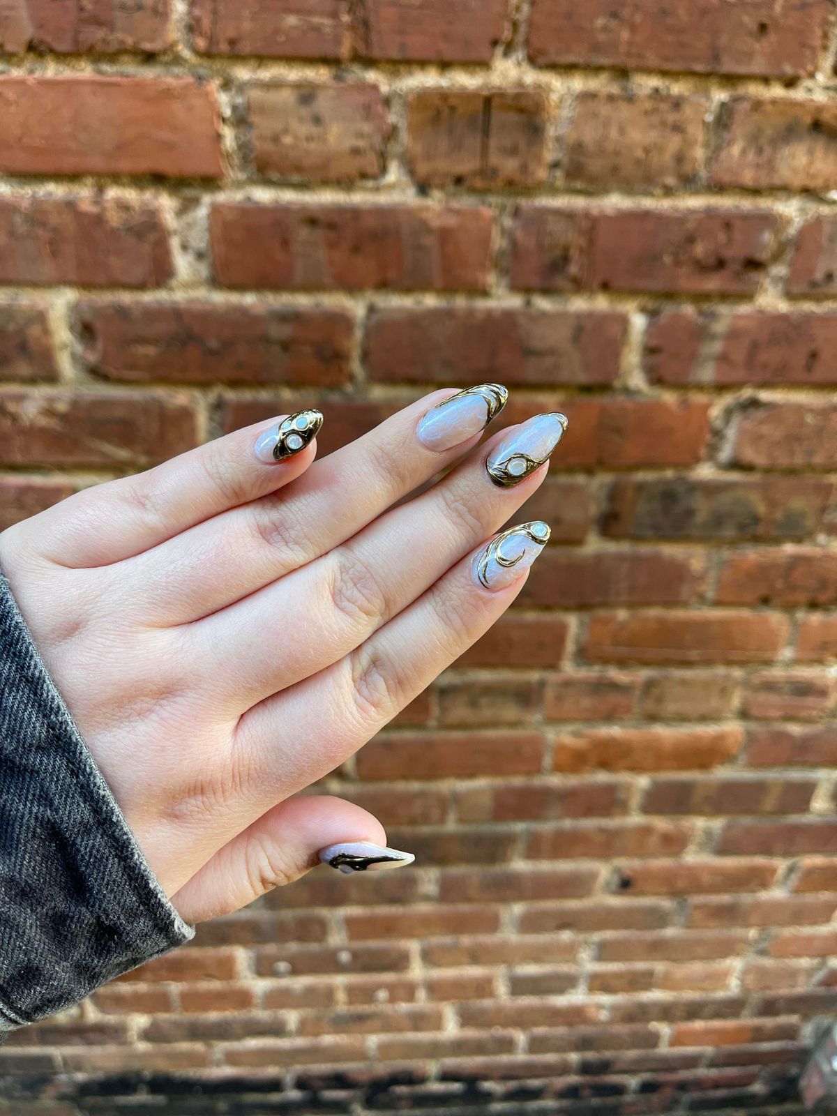 Black 30 On Accent Nails Visual Idea — 30th Birthday Nails 2027