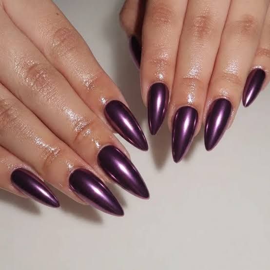 Medium Stiletto Visual Idea Medium Stiletto Visual Idea — Swim Nails Team Colors 2027