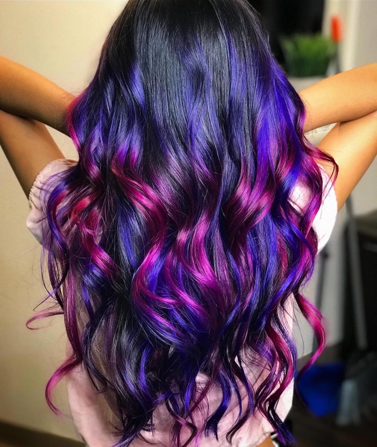 Dark Base With Purple Pink Ends Dark Base With Purple Pink Ends — Lilac Hair 2027