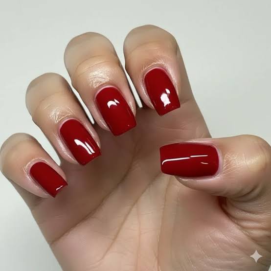 Precise French Tip Application Medium Square Classic French Manicure Precise French Tip Application Medium Square Classic French Manicure — Interview Nails 2027