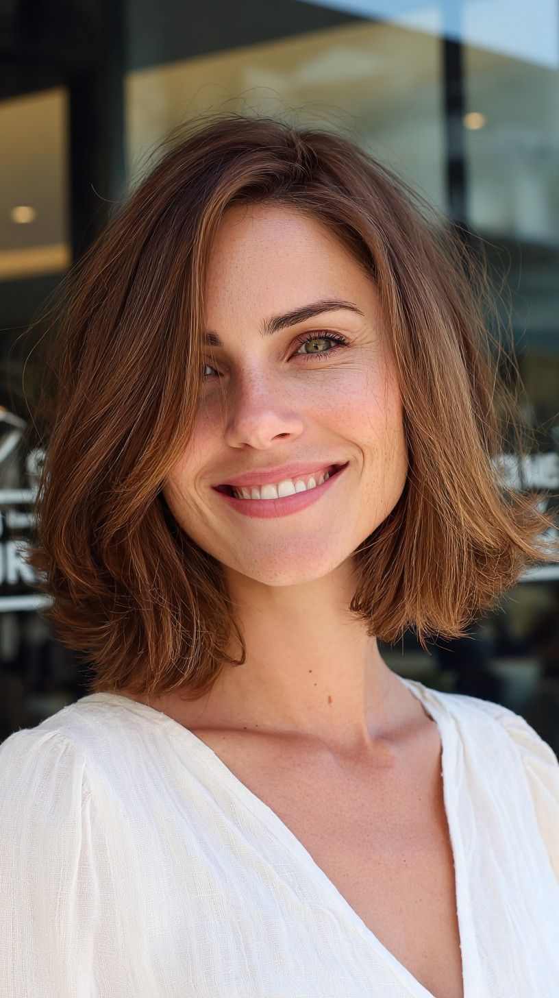 Dark Brown With Subtle Highlights Visual Idea Dark Brown With Subtle Highlights Visual Idea — Side Part Hairstyles 2027