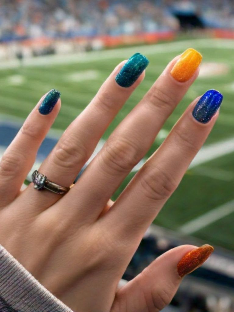 Medium Coffin Visual Idea Medium Coffin Visual Idea — Swim Nails Team Colors 2027
