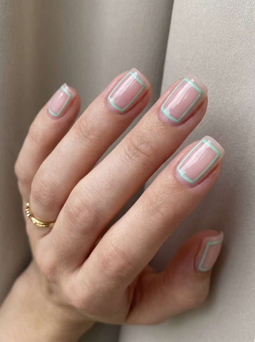Thin Mint Green Outline Visual Idea Thin Mint Green Outline Visual Idea — Thin Line Nails 2027