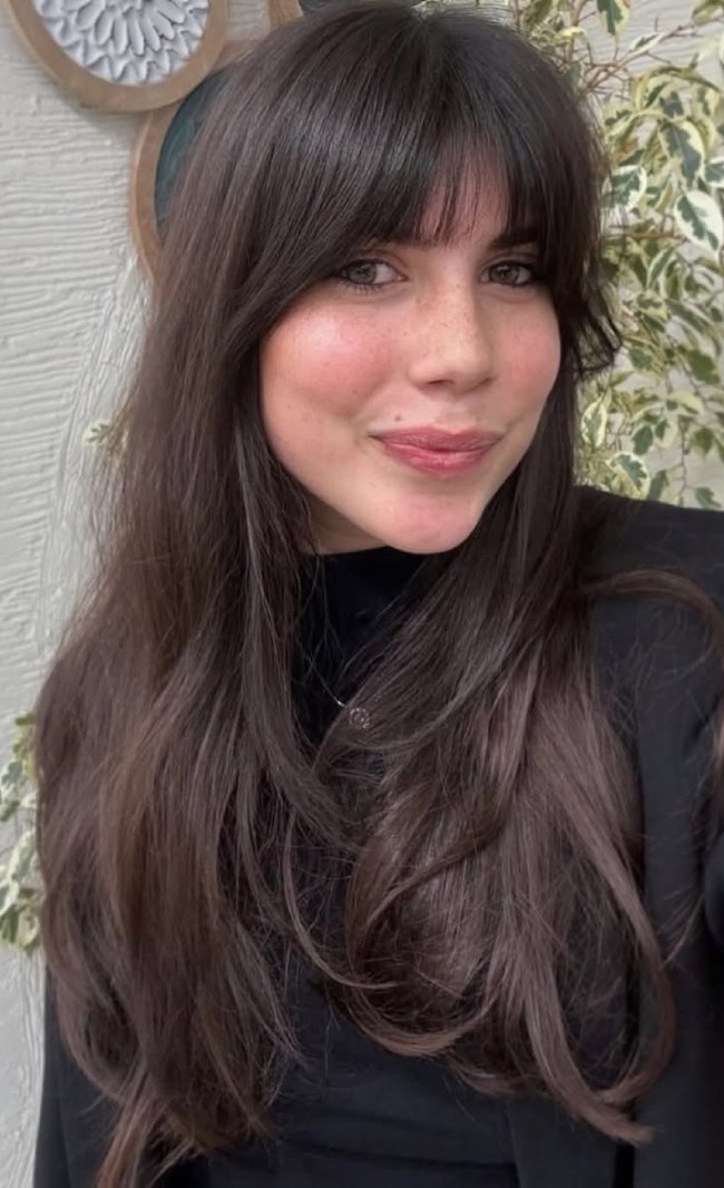 Soft Full Fringe Visual Idea Soft Full Fringe Visual Idea — Hairstyles 2027 for Heart Face