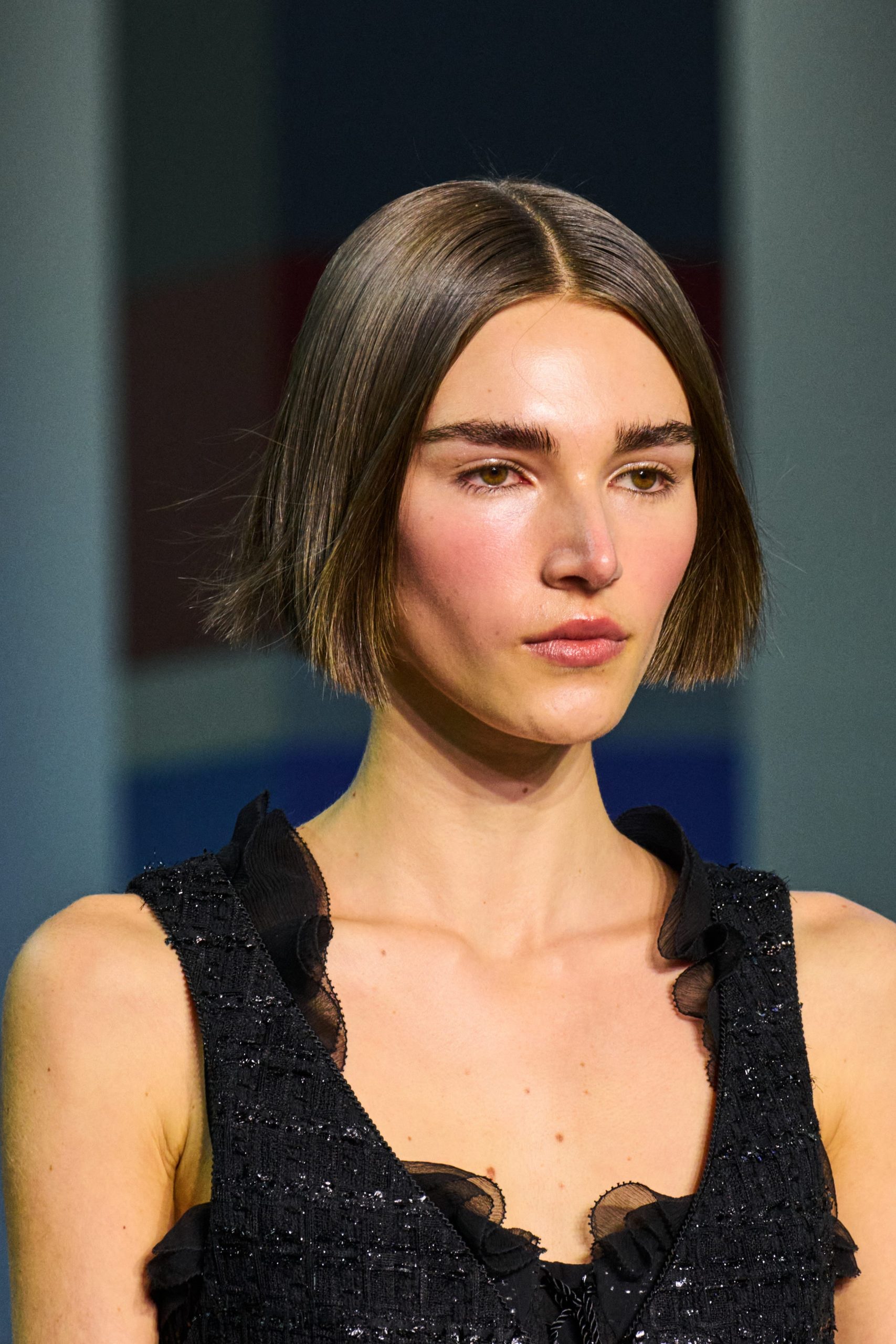 Blunt Bob Sharp Medium Brown Chin Bob — Blunt Bob 2027