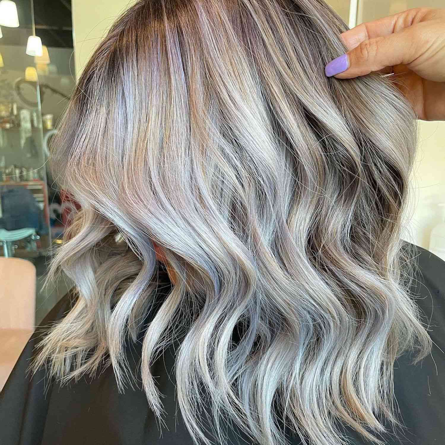 Loose Waves Visual Idea Loose Waves Visual Idea — Balayage on Gray Hair 2027