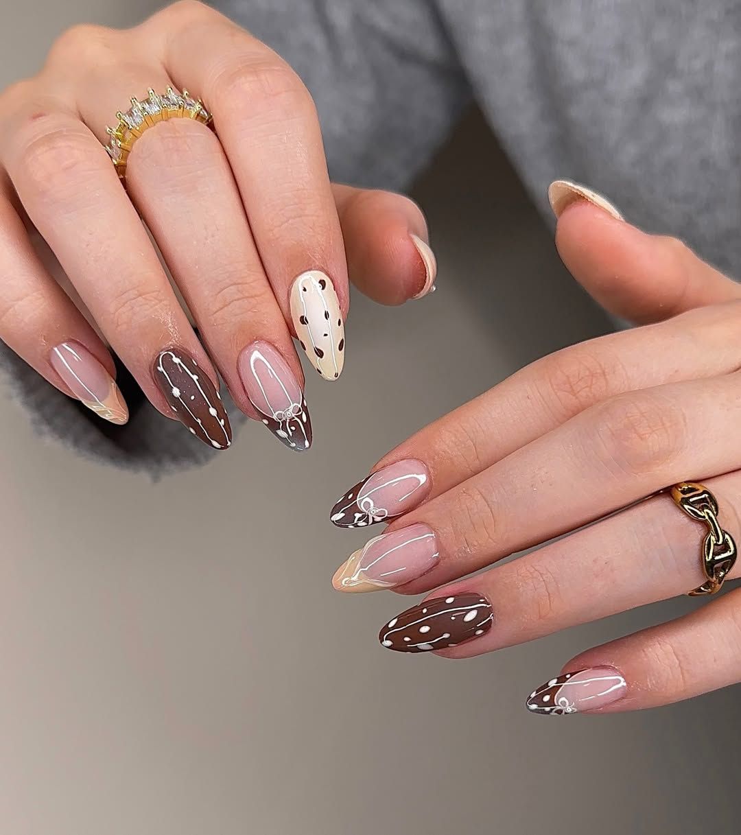 Mixed Winter Patterns: Plaid, Dots, Bows — Cozy Winter Nails 2027