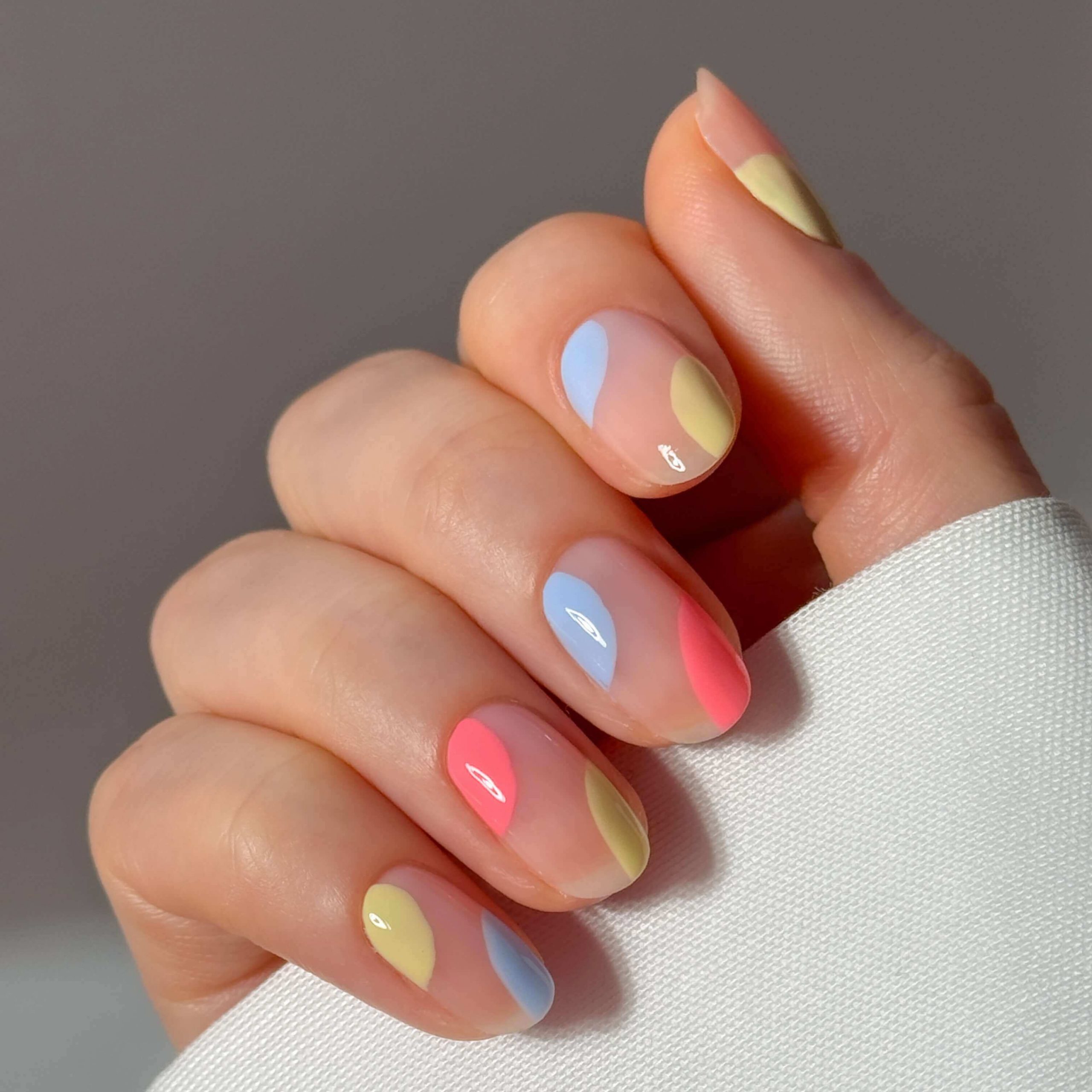 Pastel Abstract Color Block Nails Pastel Abstract Color Block Nails — Nail Art 2027 for Beginners