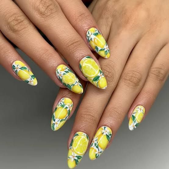 Clear Base Stiletto Lemons Clear Base Stiletto Lemons — Lemon Nails 2027